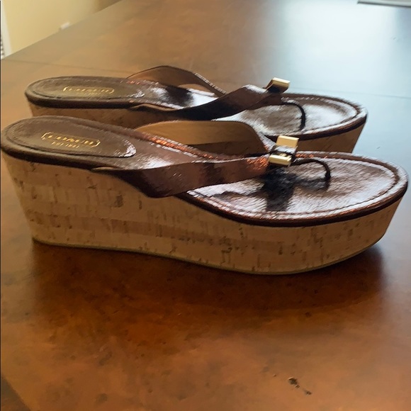 Coach Wedge Sandals - Picture 2 of 4